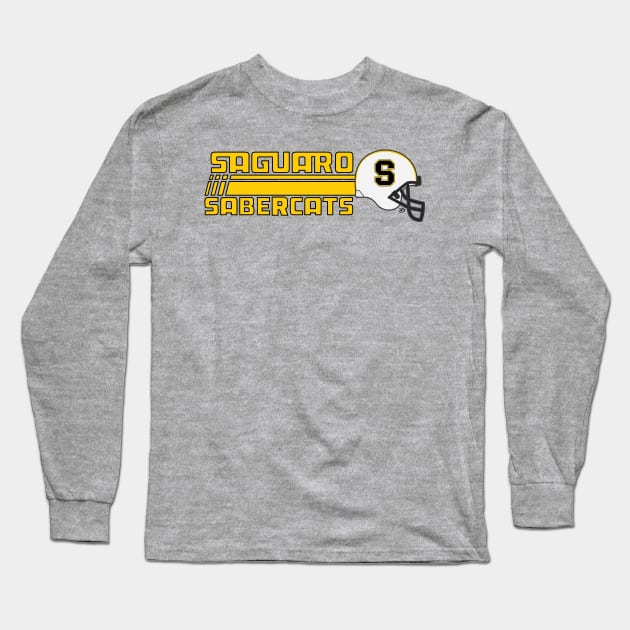 Saguaro Sabercats (Rush Secondary - Black Lined) Long Sleeve T-Shirt by dhartist